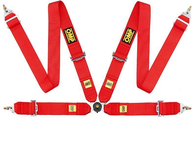 OMP Safety Harness First 3In 4 Points Red Fia 8854/98 OMP Safety Harness First 3In 4 Points Red Fia 8854/98