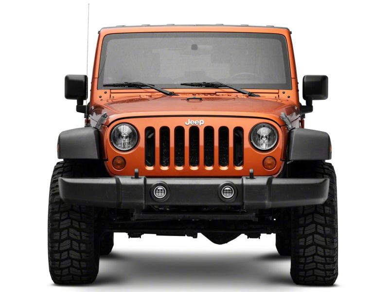 Raxiom 07-23 Jeep Wrangler JK & JL Axial Series Halo LED Fog Lights- Amber Raxiom 07-23 Jeep Wrangler JK & JL Axial Series Halo LED Fog Lights- Amber