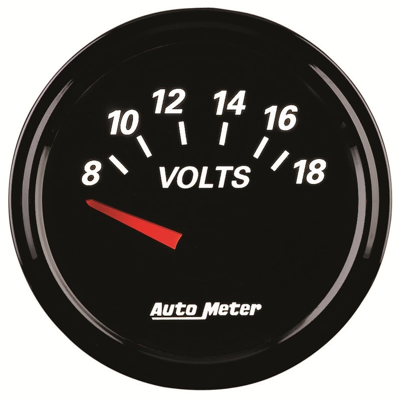 Autometer Designer Black II 52mm 18V Voltmeter Gauge Autometer Designer Black II 52mm 18V Voltmeter Gauge