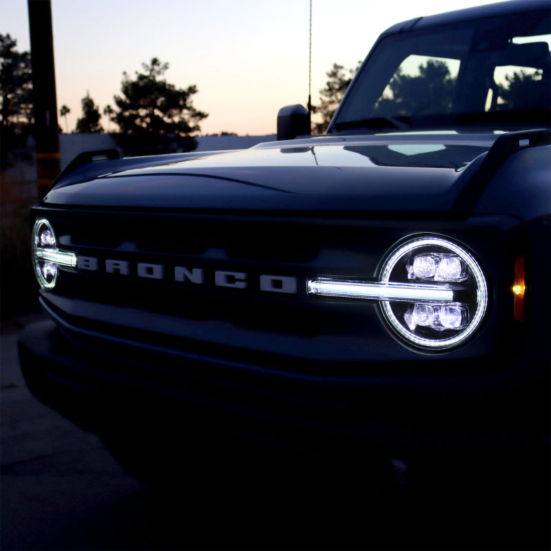 AlphaRex 21-23 Ford Bronco NOVA LED Projector Headlights Black AlphaRex 21-23 Ford Bronco NOVA LED Projector Headlights Black