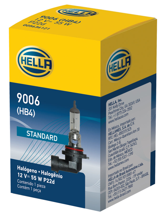 Hella 9006 12V 55W Halogen Bulb Hella 9006 12V 55W Halogen Bulb