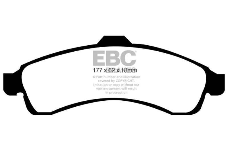 EBC 03-05 Buick Rainier 4.2 Yellowstuff Front Brake Pads EBC 03-05 Buick Rainier 4.2 Yellowstuff Front Brake Pads