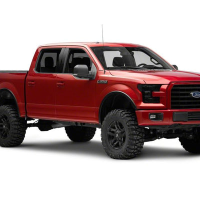 Raxiom 15-17 Ford F-150 Axial OEM Style Rep Headlights- Chrome Housing- Smoked Lens