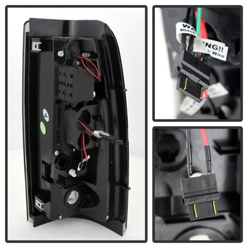 Spyder Chevy Silverado 1500 03-06 (Not Fit Stepside)LED Tail Lights Blk Smke ALT-YD-CS03-LED-BSM Spyder Chevy Silverado 1500 03-06 (Not Fit Stepside)LED Tail Lights Blk Smke ALT-YD-CS03-LED-BSM