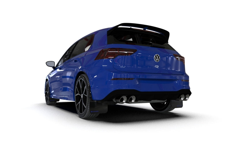 Rally Armor 22-25 VW MK8 Golf GTI/R Black UR Mud Flap w/Blue Logo Rally Armor 22-25 VW MK8 Golf GTI/R Black UR Mud Flap w/Blue Logo