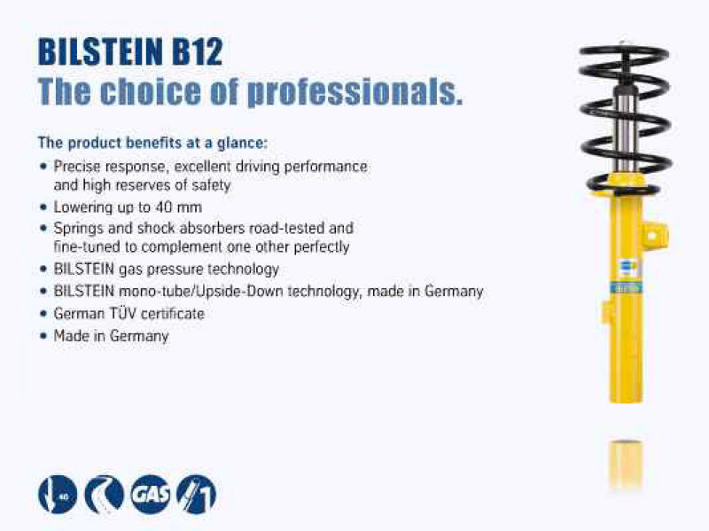 Bilstein B12 13-16 Porsche 911 Carrera 4 H6 3.4L/4S H6 3.8L Front and Rear Suspension Kit Bilstein B12 13-16 Porsche 911 Carrera 4 H6 3.4L/4S H6 3.8L Front and Rear Suspension Kit