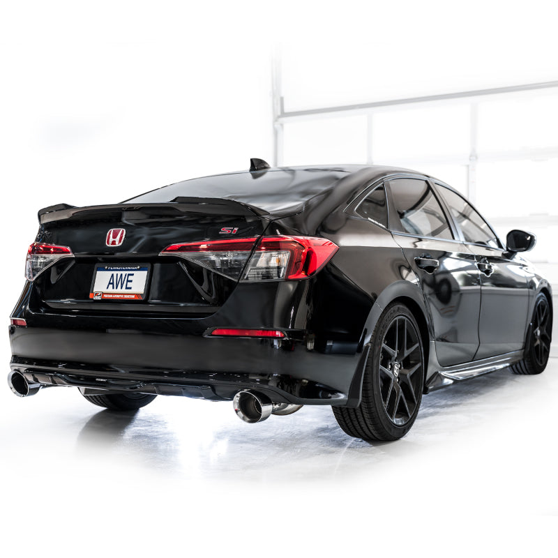 AWE Tuning 22+ Honda Civic Si/Acura Integra Track Edition Catback Exhaust - Dual Chrome Silver Tips AWE Tuning 22+ Honda Civic Si/Acura Integra Track Edition Catback Exhaust - Dual Chrome Silver Tips