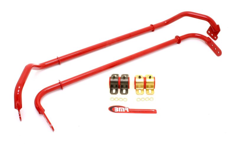 BMR 10-11 5th Gen Camaro Front & Rear Sway Bar Kit w/ Bushings - Red BMR 10-11 5th Gen Camaro Front & Rear Sway Bar Kit w/ Bushings - Red