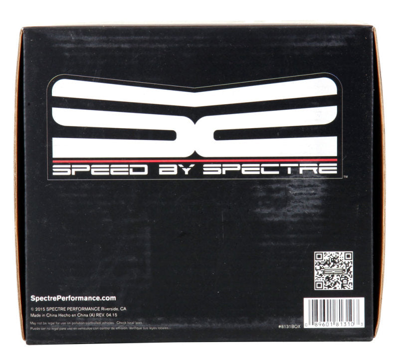 Spectre Adjustable Conical Air Filter 5-1/2in. Tall (Fits 3in. / 3-1/2in. / 4in. Tubes) - Black Spectre Adjustable Conical Air Filter 5-1/2in. Tall (Fits 3in. / 3-1/2in. / 4in. Tubes) - Black