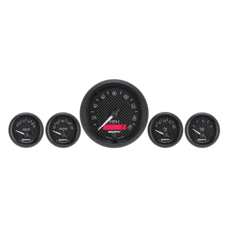 Autometer GT Series 5 Piece Kit (8016, 8027, 8037, 8088, 8092) Autometer GT Series 5 Piece Kit (8016, 8027, 8037, 8088, 8092)