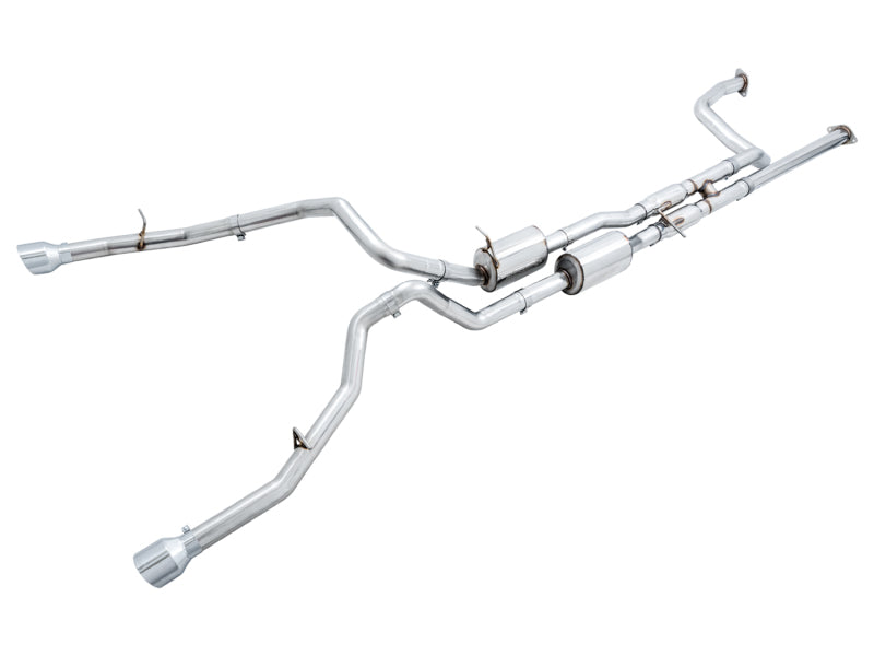 AWE Tuning 2021 RAM 1500 TRX 0FG Cat-Back Exhaust - Chrome Silver Tips AWE Tuning 2021 RAM 1500 TRX 0FG Cat-Back Exhaust - Chrome Silver Tips
