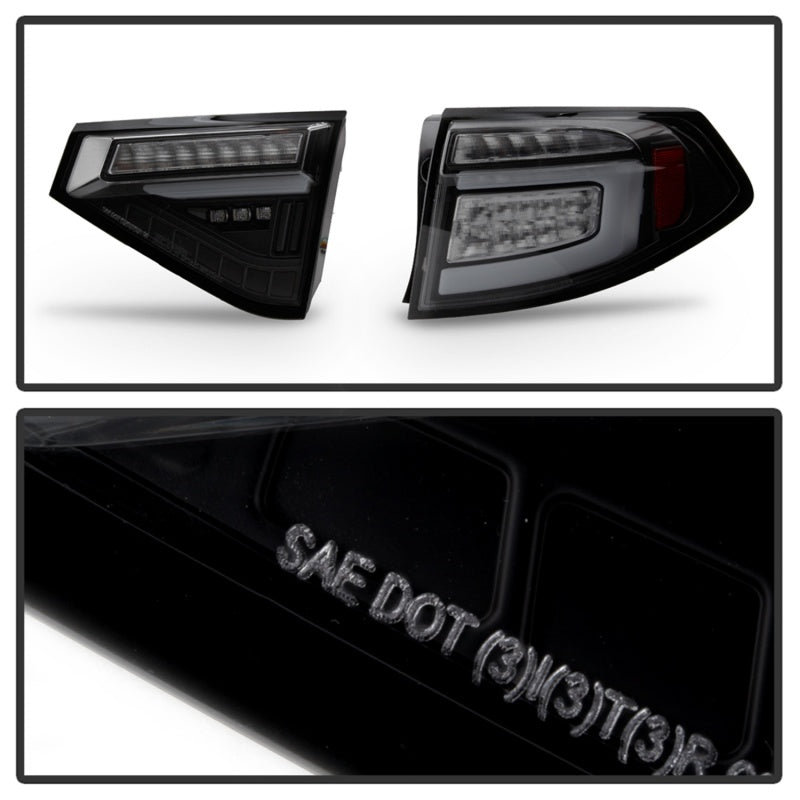 Spyder 08-14 Subara Impreza WRX Hatchback LED Tail Lights Seq Signal Blk Smoke ALT-YD-SI085D-SEQ-BSM Spyder 08-14 Subara Impreza WRX Hatchback LED Tail Lights Seq Signal Blk Smoke ALT-YD-SI085D-SEQ-BSM