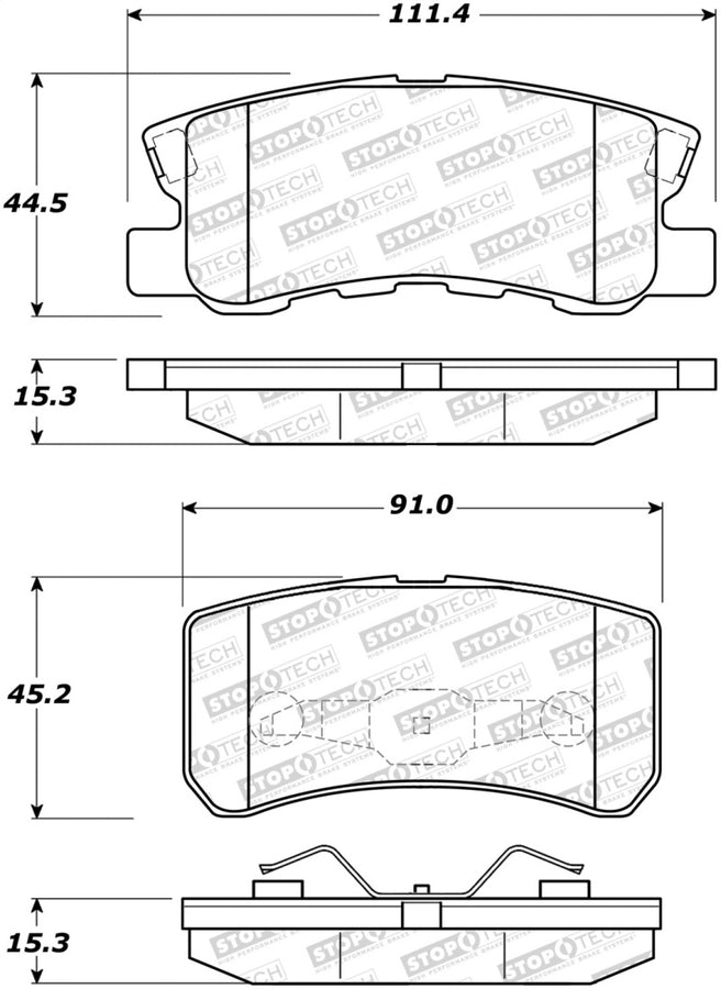StopTech Street Brake Pads StopTech Street Brake Pads