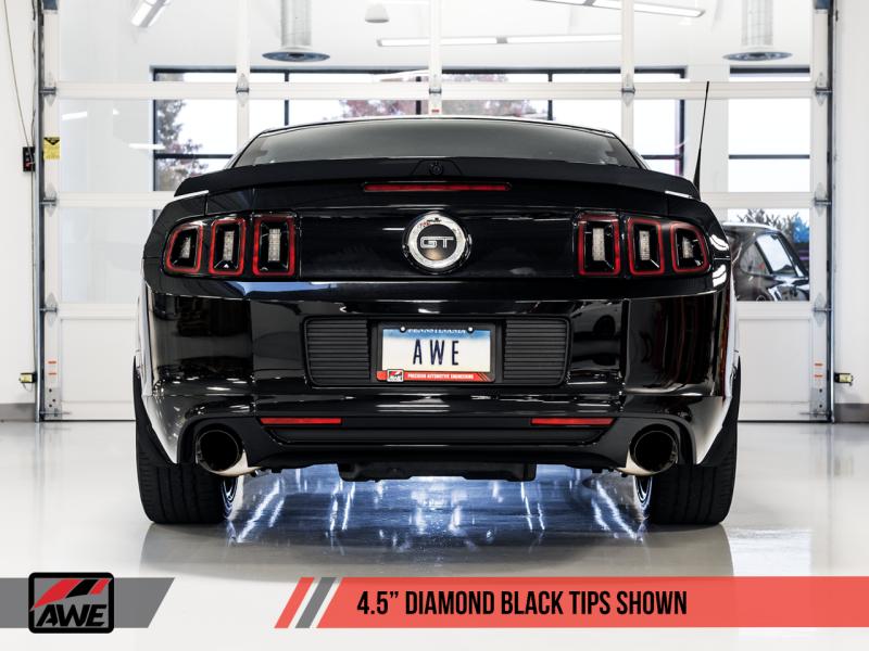 AWE Tuning S197 Mustang GT Axle-back Exhaust - Track Edition (Diamond Black Tips) AWE Tuning S197 Mustang GT Axle-back Exhaust - Track Edition (Diamond Black Tips)