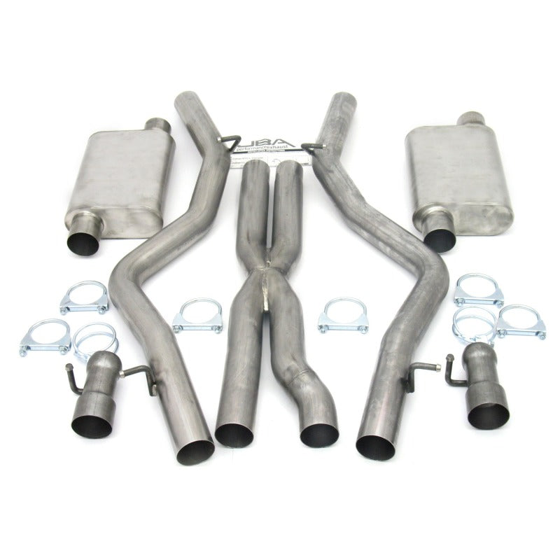 JBA 08-14 Dodge Challenger SRT8 6.1L/6.4L 409SS Dual Rear Exit Cat-Back Exhaust JBA 08-14 Dodge Challenger SRT8 6.1L/6.4L 409SS Dual Rear Exit Cat-Back Exhaust