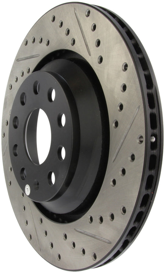StopTech 09 VW Passat CC / 06-09 Passat Slotted & Drilled Left Rear Rotor StopTech 09 VW Passat CC / 06-09 Passat Slotted & Drilled Left Rear Rotor
