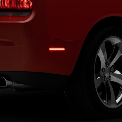 Raxiom 08-14 Dodge Challenger 11-14 Dodge Charger Axial Series LED Rear Side Marker Lights- Smoked
