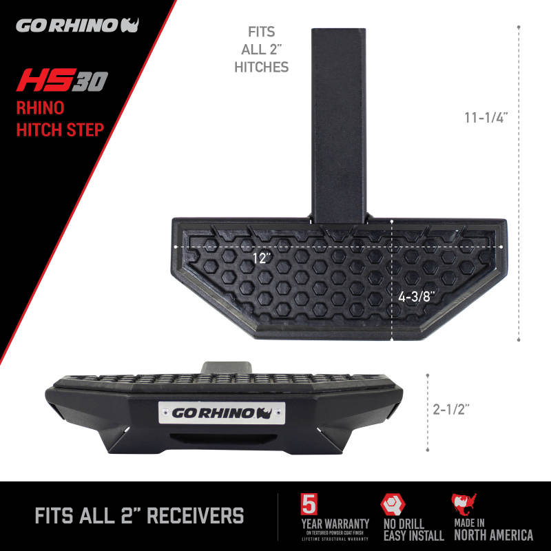 Go Rhino HS-30 Rhino Hitch Step Go Rhino HS-30 Rhino Hitch Step
