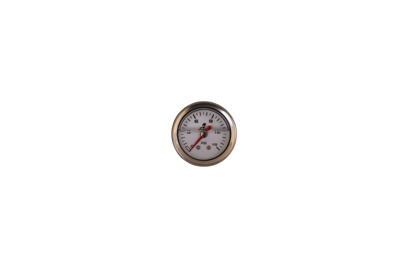 Aeromotive 0-15 PSI Fuel Pressure Gauge Aeromotive 0-15 PSI Fuel Pressure Gauge