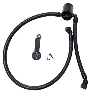 J&L 18-24 Jeep Wrangler JL 3.6L Driver Side Oil Separator 3.0 - Black Anodized