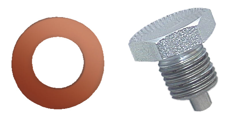 Moroso Oil Pan Drain Plug w/Copper Washer - Clear Zinc Moroso Oil Pan Drain Plug w/Copper Washer - Clear Zinc