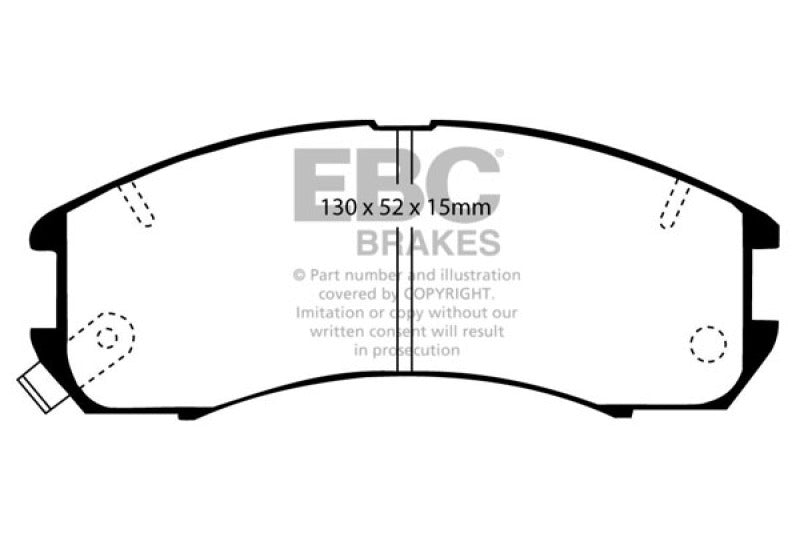 EBC 89-92 Ford Probe 2.2 Greenstuff Front Brake Pads EBC 89-92 Ford Probe 2.2 Greenstuff Front Brake Pads