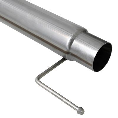 aFe Large Bore-HD 4in 409 SS DPF-Back Exh 18-19 Ford F-150 V6-3.0L (td) w/ Polished Tip