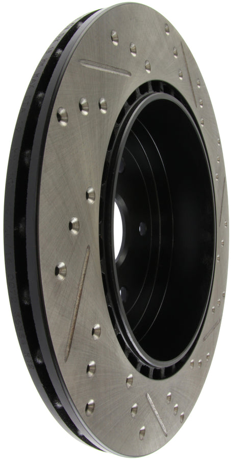 StopTech 08+ Subaru STI (Will Not Fit 05-07) Slotted & Drilled Sport Brake Rotor StopTech 08+ Subaru STI (Will Not Fit 05-07) Slotted & Drilled Sport Brake Rotor