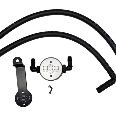 J&L 05-24 Toyota 4Runner 4.0L Driver Side Oil Separator 3.0 - Clear Anodized