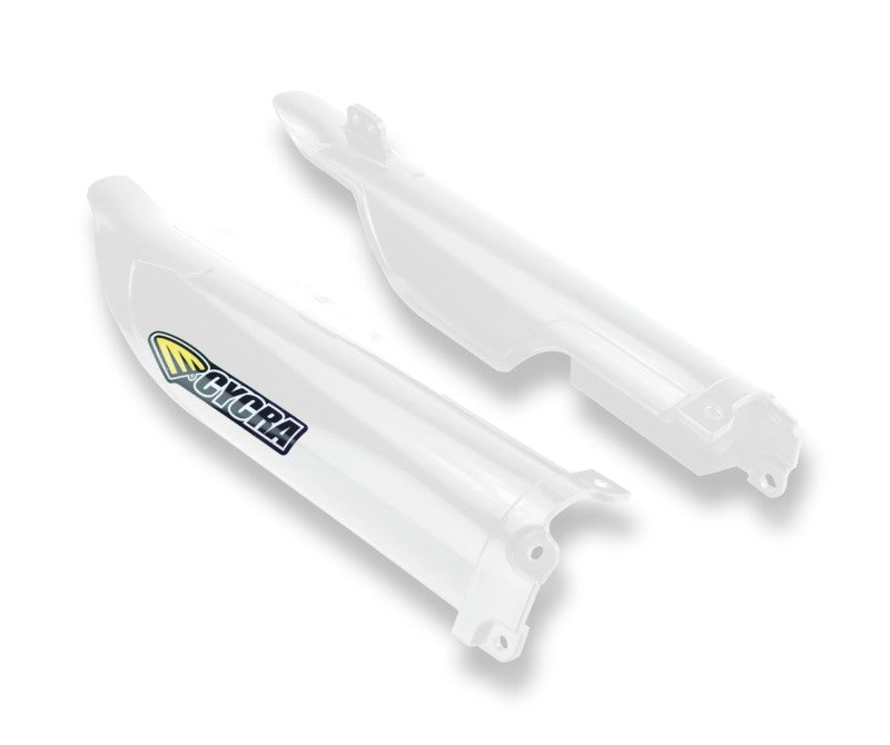 Cycra 12-16 Kawasaki KX250F-450F Fork Guards - White Cycra 12-16 Kawasaki KX250F-450F Fork Guards - White