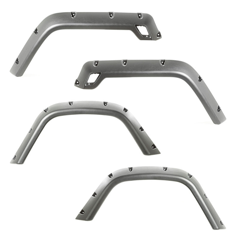 Rugged Ridge 4-Piece Fender Flare Kit 97-06 Jeep Wrangler Rugged Ridge 4-Piece Fender Flare Kit 97-06 Jeep Wrangler