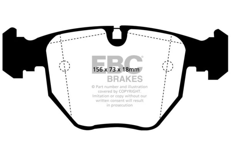 EBC 00-06 BMW X5 3.0 Greenstuff Front Brake Pads EBC 00-06 BMW X5 3.0 Greenstuff Front Brake Pads