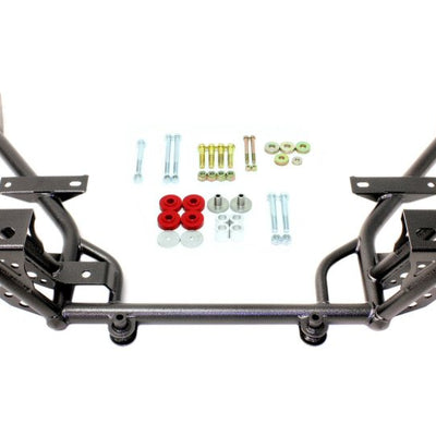 BMR 05-14 S197 Mustang K-Member w/ STD. Motor Mounts and STD. Rack Mounts - Black Hammertone
