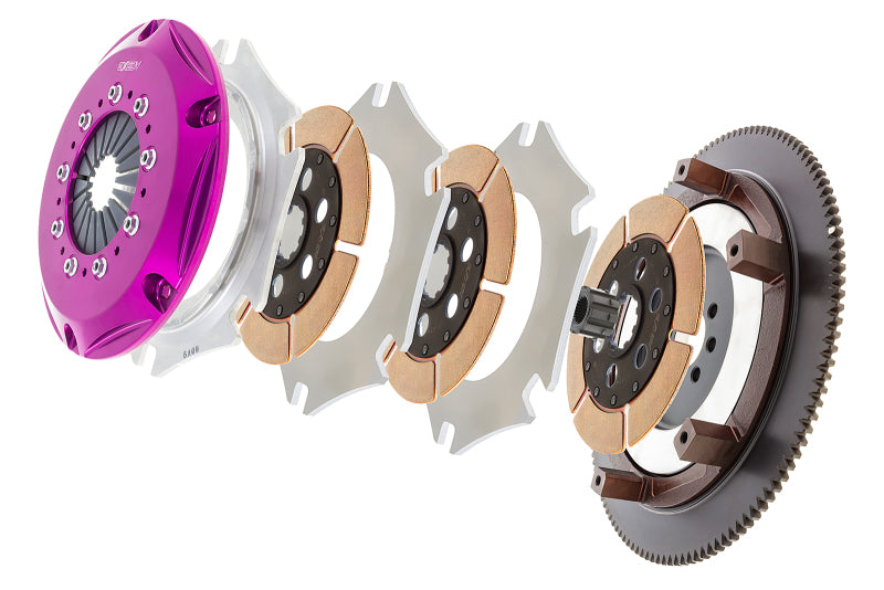 Exedy 1990-1996 Nissan 300ZX Turbo V6 Hyper Triple Cerametallic Clutch Rigid Disc Push Type Cover Exedy 1990-1996 Nissan 300ZX Turbo V6 Hyper Triple Cerametallic Clutch Rigid Disc Push Type Cover