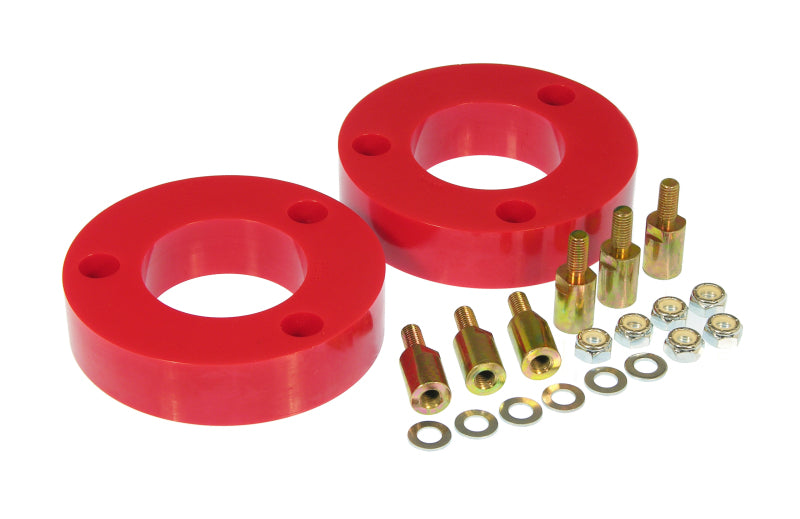 Prothane 09+ Ford F150 Front Coil Spring 2in Lift Spacer - Red Prothane 09+ Ford F150 Front Coil Spring 2in Lift Spacer - Red