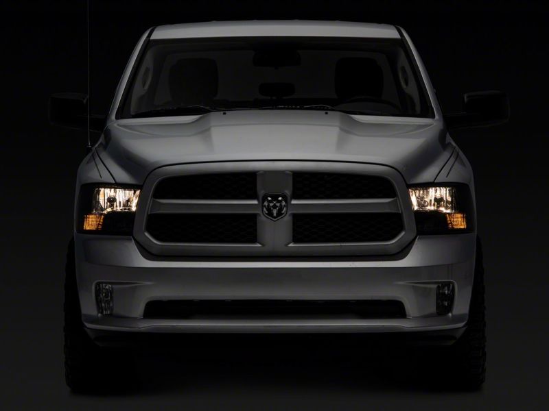 Raxiom 09-18 Dodge RAM 1500 Axial OEM Rep Headlights w/ Dual Bulb- Chrome Housing (Smoked Lens ) Raxiom 09-18 Dodge RAM 1500 Axial OEM Rep Headlights w/ Dual Bulb- Chrome Housing (Smoked Lens )