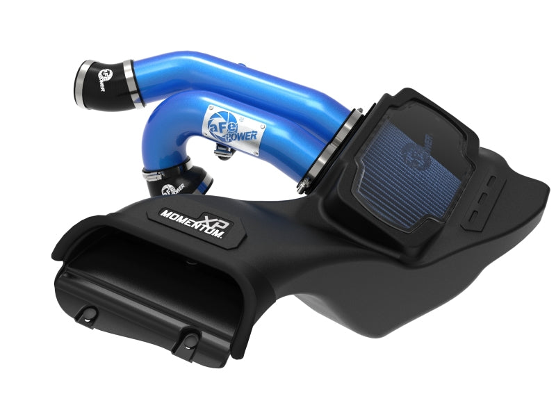 aFe 21-22 Ford F-150 Raptor V6-3.5L(tt) Momentum XP Cold Air Intake System - Blue w/ Pro 5R Filter aFe 21-22 Ford F-150 Raptor V6-3.5L(tt) Momentum XP Cold Air Intake System - Blue w/ Pro 5R Filter