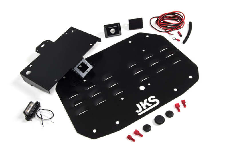 JKS Manufacturing Jeep Wrangler JL Tailgate Vent Cover w/ License Plate Relocation JKS Manufacturing Jeep Wrangler JL Tailgate Vent Cover w/ License Plate Relocation