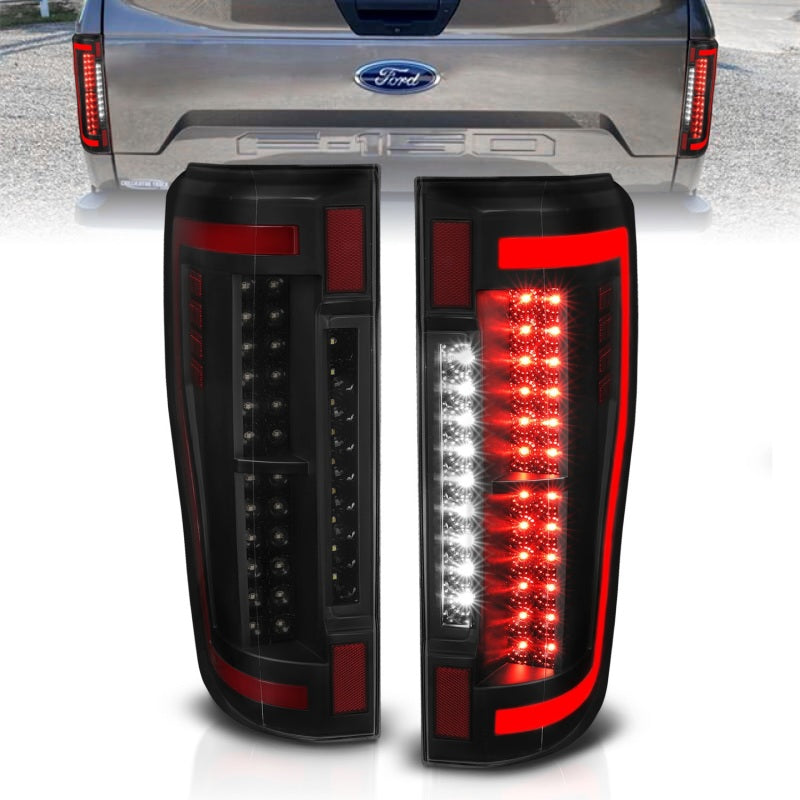 ANZO 2017+ Ford F-250 LED Taillights - Black/Smoke ANZO 2017+ Ford F-250 LED Taillights - Black/Smoke