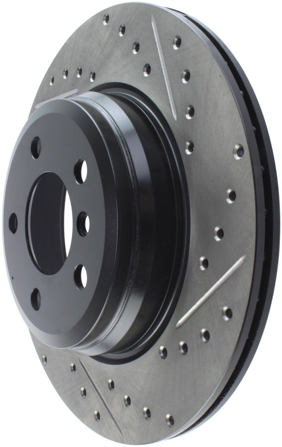 StopTech 12-16 BMW 335i Slotted & Drilled Rear Left Rotor StopTech 12-16 BMW 335i Slotted & Drilled Rear Left Rotor