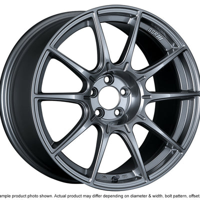 SSR GTX01 17x9 5x114.3 15mm Offset Dark Silver Wheel