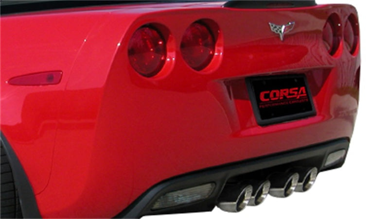 Corsa 2012-2013 Chevrolet Corvette C6 ZR1 Sport Cat-Back Dual Rear Exit w/ Twin 4.0in Pol Tips Corsa 2012-2013 Chevrolet Corvette C6 ZR1 Sport Cat-Back Dual Rear Exit w/ Twin 4.0in Pol Tips