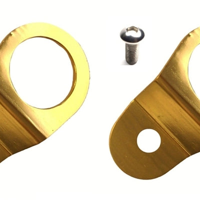 Torque Solution Radiator Mount Combo (Gold) : Mitsubishi Evolution 7/8/9