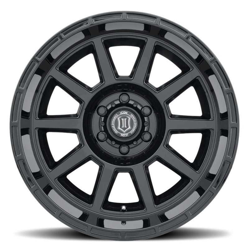 ICON Recoil 20x10 6x5.5 -24mm Offset 4.5in BS Gloss Black Wheel ICON Recoil 20x10 6x5.5 -24mm Offset 4.5in BS Gloss Black Wheel