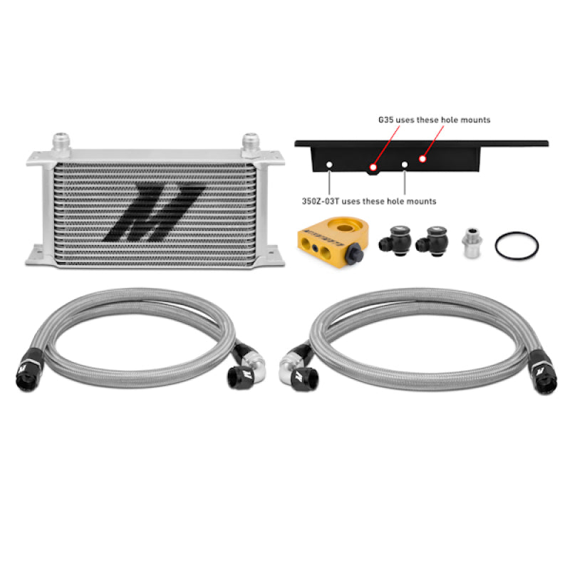 Mishimoto 03-09 Nissan 350Z / 03-07 Infiniti G35 (Coupe Only) Oil Cooler Kit - Thermostatic Mishimoto 03-09 Nissan 350Z / 03-07 Infiniti G35 (Coupe Only) Oil Cooler Kit - Thermostatic