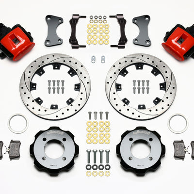 Wilwood Combination Parking Brake Rear Kit 11.75in Drilled Red 2011 Fiesta Rear