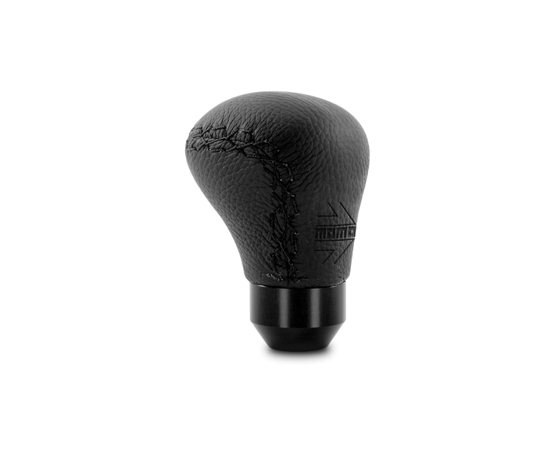 Momo Anatomico Shift Knob - Black Leather, Black Stitching Momo Anatomico Shift Knob - Black Leather, Black Stitching