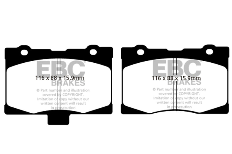 EBC 05-08 Acura RL 3.5 Greenstuff Front Brake Pads EBC 05-08 Acura RL 3.5 Greenstuff Front Brake Pads