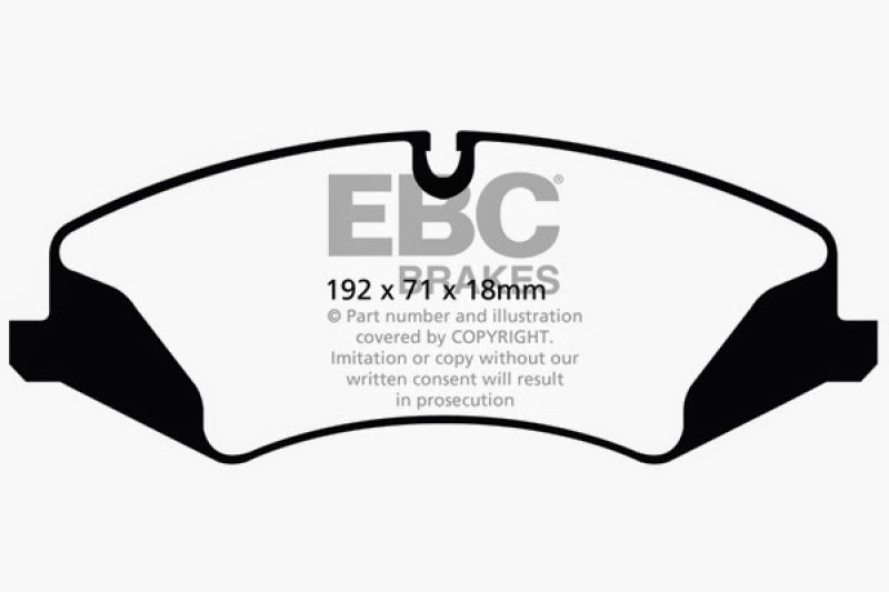 EBC 14+ Land Rover LR4 3.0 Supercharged Ultimax2 Front Brake Pads EBC 14+ Land Rover LR4 3.0 Supercharged Ultimax2 Front Brake Pads