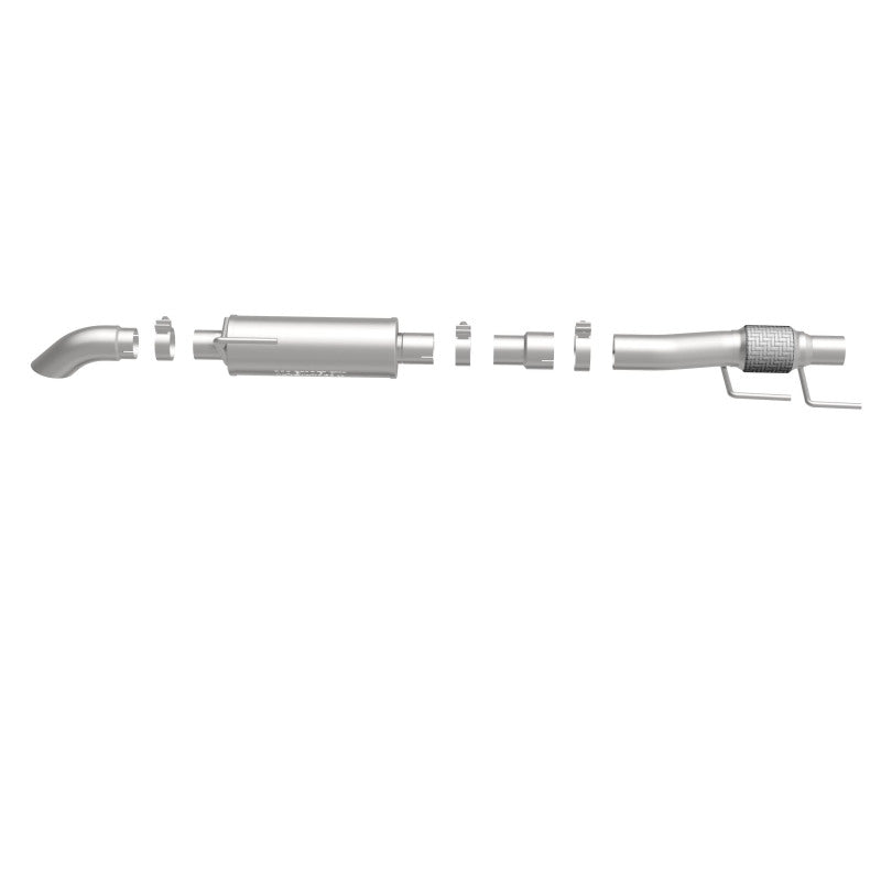 MagnaFlow Cat-Back, SS, 2.5/3in, Turn Down In Front Rear Tire 2015 Ford F150 2.7L V6T Ext Cab MagnaFlow Cat-Back, SS, 2.5/3in, Turn Down In Front Rear Tire 2015 Ford F150 2.7L V6T Ext Cab